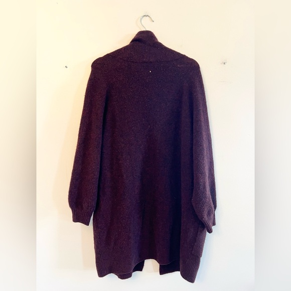 Cuyana wool yak hair cardigan sweater maroon size XS/S - Picture 6 of 8